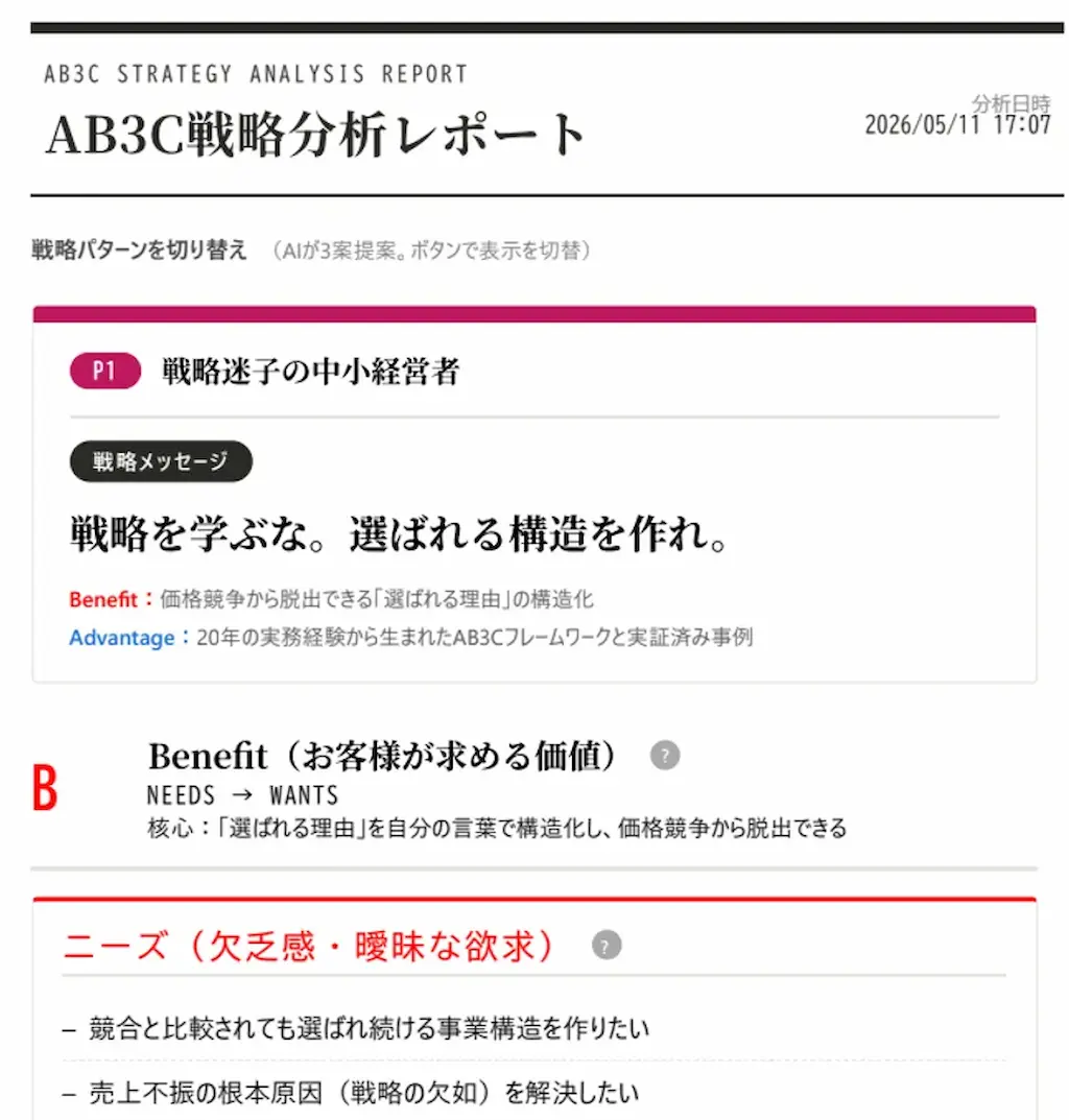 AB3C分析レポート例