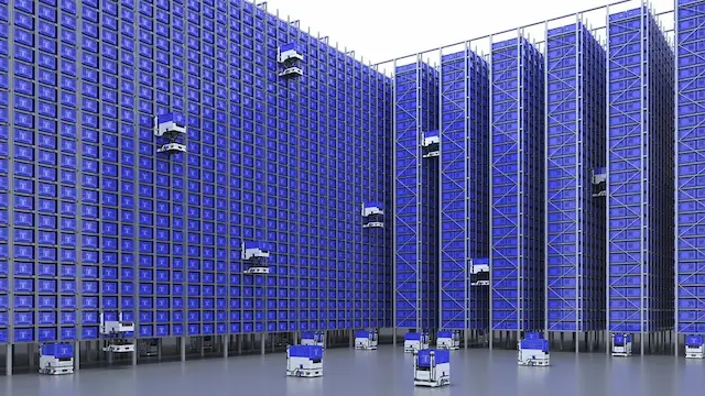 自動倉庫ロボット群