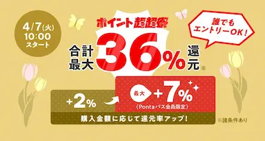 au PAY マーケットポイント超超祭による最大46%還元と大規模割引セール