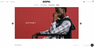 LingbleがアパレルブランドSOPHのグローバルECストアを構築