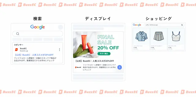 BuzzEC広告配信画面