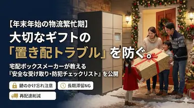 年末年始の置き配トラブル防止と宅配ボックス防犯対策