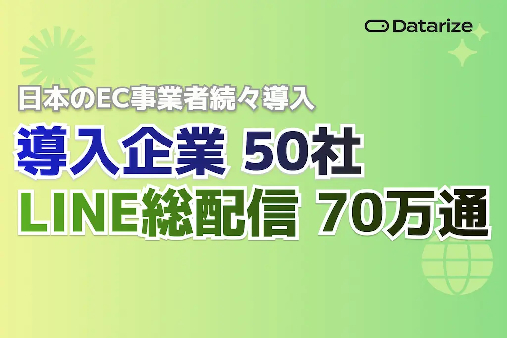 EC特化CRM Datarize国内導入50社突破