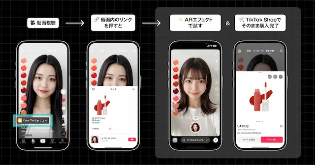 AR試着サービス画面