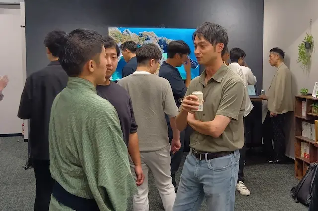 交流会の会話