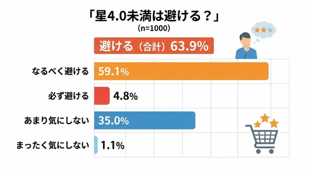 星4.0未満回避率グラフ