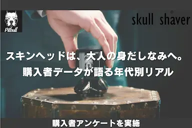 株式会社Blissがスキンヘッド専用シェーバー「Skull Shaver Pitbull」購入者に調査を実施