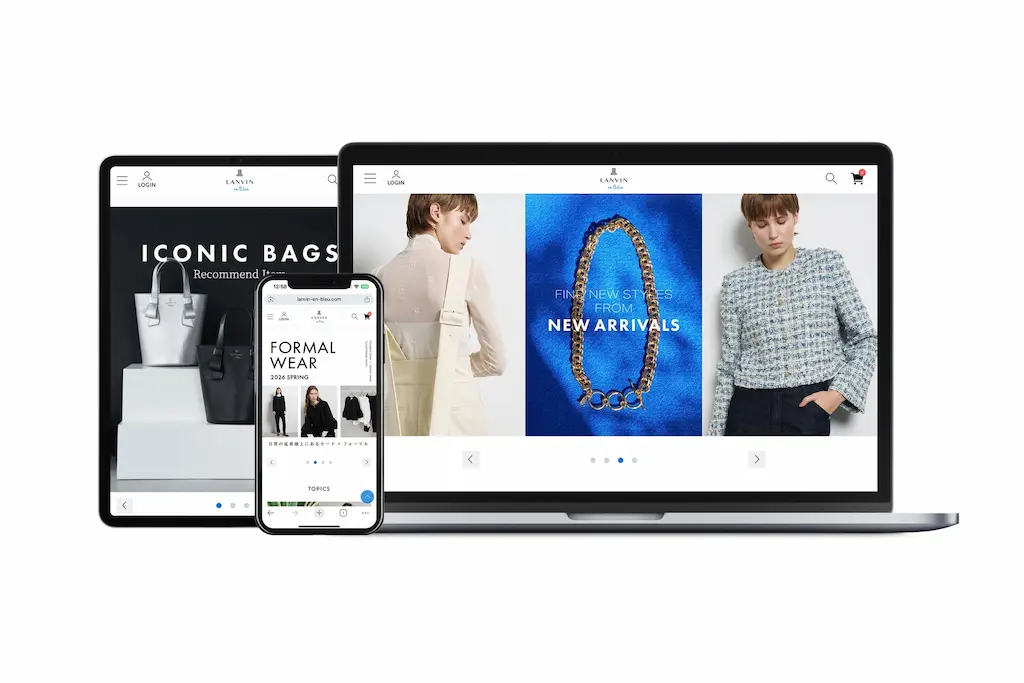 LANVIN en BleuとLANVIN COLLECTIONの両公式オンラインストアにユニサーチを導入