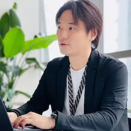 作業中の男性