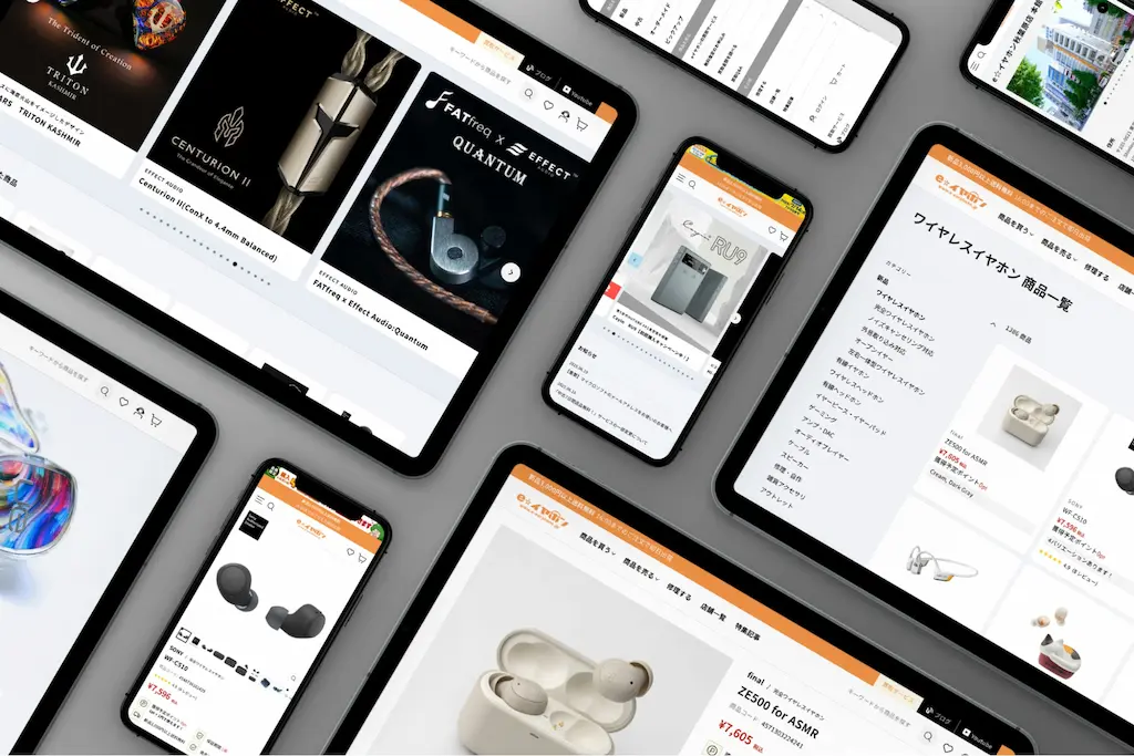 イヤホン専門店のECサイトリニューアル事例