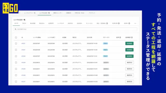 ステータス管理