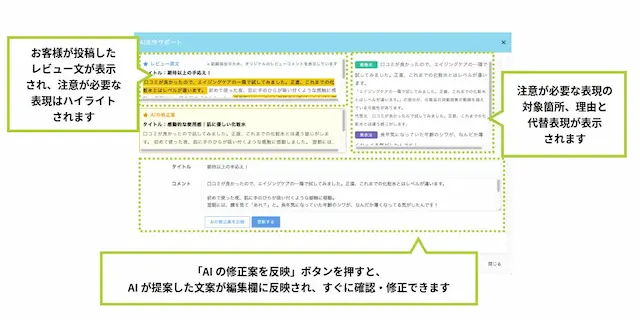 AI法令サポート画面例