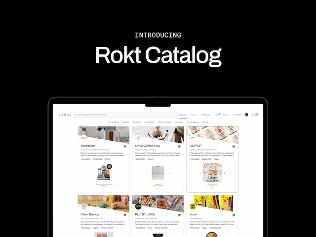 Rokt Catalogの画面