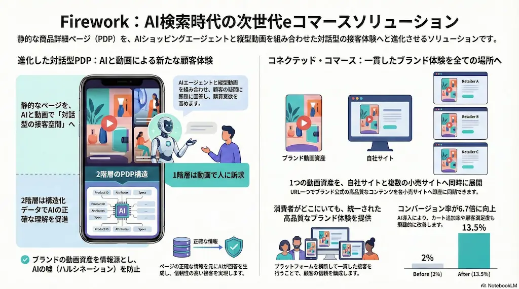 動画コマースの仕組み図