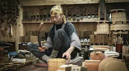 桶職人の作業風景