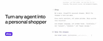 Shopify、AIエージェントをパーソナルショッパーに変える「shop.md」「shop.dev」を発表