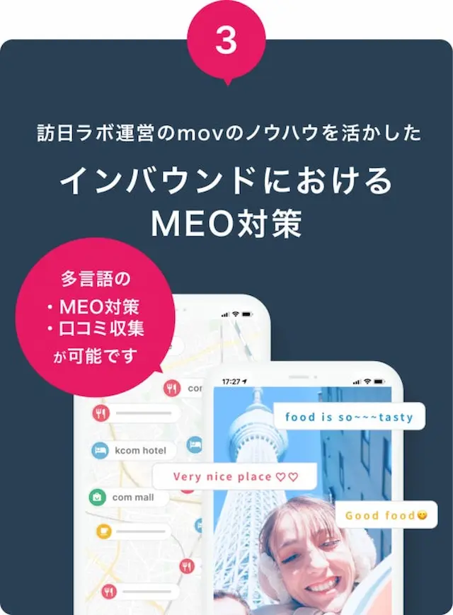 インバウンドMEO対策画面
